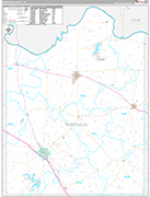 Montague Wall Map Premium Style
