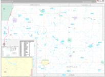 Montcalm Wall Map Premium Style