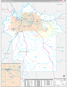 Montgomery Wall Map Premium Style