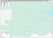 Montgomery Wall Map Premium Style