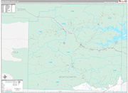 Montgomery Wall Map Premium Style