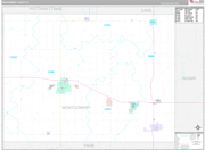 Montgomery Wall Map Premium Style