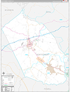 Montgomery Wall Map Premium Style