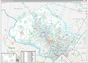 Montgomery Wall Map Premium Style