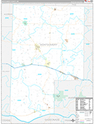 Montgomery Wall Map Premium Style
