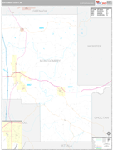 Montgomery Wall Map Premium Style