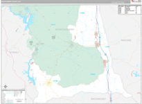 Montgomery Wall Map Premium Style