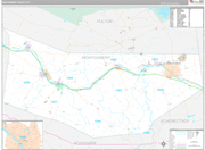 Montgomery Wall Map Premium Style