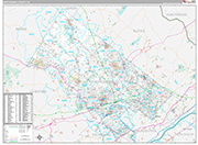 Montgomery Wall Map Premium Style