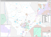 Moore Wall Map Premium Style