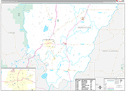 Morehouse Wall Map Premium Style
