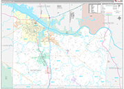 Morgan Wall Map Premium Style