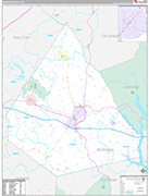 Morgan Wall Map Premium Style