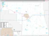 Morgan Wall Map Premium Style