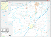Morgan Wall Map Premium Style
