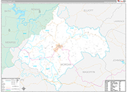 Morgan Wall Map Premium Style