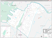 Morgan Wall Map Premium Style
