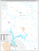 Moultrie Wall Map Premium Style