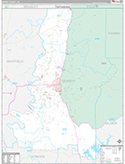 Murray Wall Map Premium Style