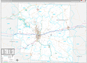Muskingum Wall Map Premium Style