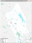 Napa Wall Map Premium Style