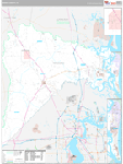 Nassau Wall Map Premium Style