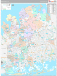 Nassau Wall Map Premium Style