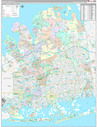 Nassau Wall Map Premium Style