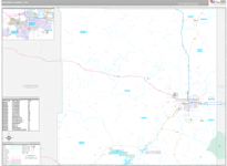 Natrona Wall Map Premium Style