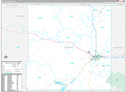 Natrona Wall Map Premium Style
