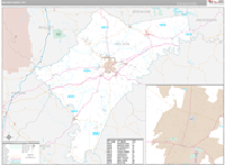 Nelson Wall Map Premium Style