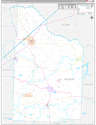 Nevada Wall Map Premium Style