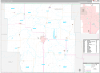 Nodaway Wall Map Premium Style