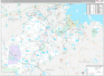 Norfolk Wall Map Premium Style