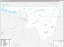 Northampton Wall Map Premium Style