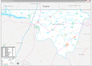 Northampton Wall Map Premium Style