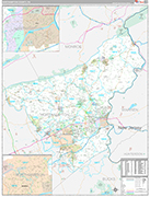 Northampton Wall Map Premium Style