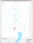 Nowata Wall Map Premium Style