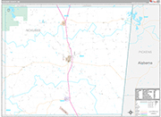 Noxubee Wall Map Premium Style