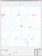 O'Brien Wall Map Premium Style
