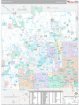 Oakland Wall Map Premium Style