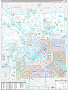 Oakland Wall Map Premium Style