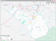 Oconee Wall Map Premium Style