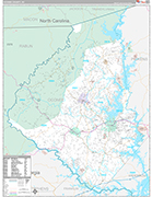 Oconee Wall Map Premium Style