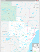 Oconto Wall Map Premium Style