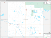 Ogemaw Wall Map Premium Style