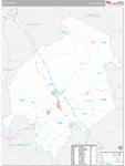 Ohio Wall Map Premium Style