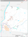 Ohio Wall Map Premium Style