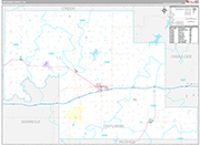 Okfuskee Wall Map Premium Style