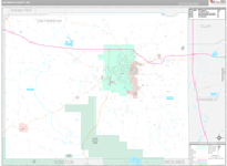 Oktibbeha Wall Map Premium Style